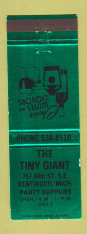 Matchbook Cover - The Tiny Giant Kentwood MI