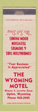 Matchbook Cover - Wyoming Motel Upton WY WEAR