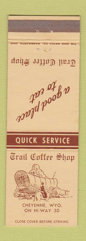 Matchbook Cover - Trail Coffee Shop Cheyenne WY