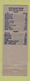 Matchbook Cover - New Olympia Cafe Bar Gillette WY WHITE