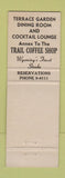 Matchbook Cover - Trail Restaurants Cheyenne WY