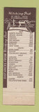 Matchbook Cover - Hitching Post Motel Restaurant Cheyenne WY