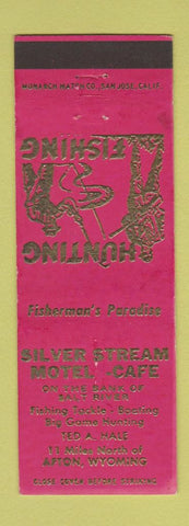 Matchbook Cover - Silver Stream Motel Cafe Afton WY RED