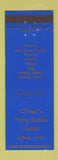 Matchbook Cover - Clinger's Flying Saddle Lodge Alpine WY