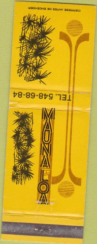 Matchbook Cover - Maunaloa Mexico DF