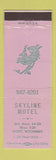 Matchbook Cover - Skyline Motel Cody WY