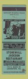 Matchbook Cover - Stonewall Jackson Restaurant Lexington VA WEAR