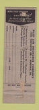 Matchbook Cover - W Roy Parsons Pilot Life Insurance Norfolk VA
