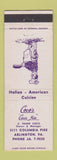 Matchbook Cover - Coco's Casa Mia Arlington VA Italian