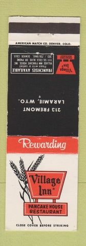 Matchbook Cover - Village Inn Restaurant Laramie WY