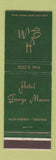 Matchbook Cover - Hotel George Mason Alexandria VA