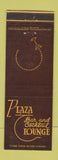 Matchbook Cover - Plaza Bar and Lounge Laramie WY