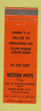 Matchbook Cover - Western Motel Green River WY