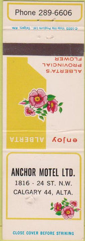 Matchbook Cover - Achor Motel Calgary Alberta WEAR