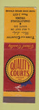 Matchbook Cover - Town and Country Motor Lodge Charlottesville VA Quality Courts