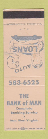 Matchbook Cover - Bank of Man WV