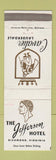 Matchbook Cover - Jefferson Hotel Richmond VA