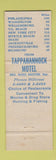 Matchbook Cover - Tappahannock Motel VA