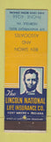 Matchbook Cover - Lincoln National Life Insurance Ben Simon Norfolk VA