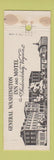 Matchbook Cover - General Washington Inn Motel Fredericksburg VA