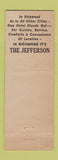 Matchbook Cover - Jefferson Hotel Richmond VA