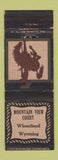 Matchbook Cover - Mountain View Court Motel Wheatland WY