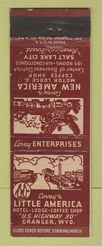 Matchbook Cover - Covey's Little America Granger WY Salt Lake City UT