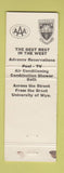 Matchbook Cover - S Motel Laramie WY WEAR