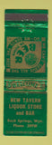 Matchbook Cover - New Tavern Liquor Store Bar Rock Springs WY