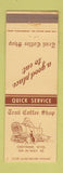 Matchbook Cover - Trail Coffee Shop Cheyenne WY