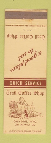 Matchbook Cover - Trail Coffee Shop Cheyenne WY