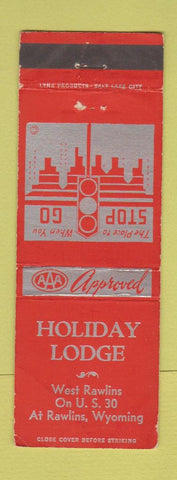 Matchbook Cover - Holiday Lodge Rawlins WY WEAR