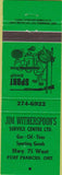 Matchbook Cover - Witherspoon's Service sporting goods gas oil Fort Francis ON