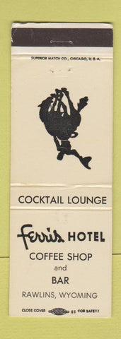 Matchbook Cover - Ferris Hotel Rawlins WY WEAR