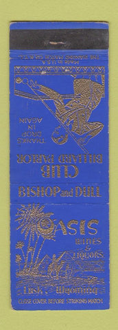 Matchbook Cover - Oasis Liquor Club Billiards Lusk WY