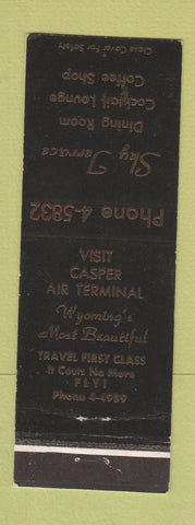 Matchbook Cover - Sky Terrace Restaurant Casper WY