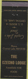 Matchbook Cover - Czecho Lodge Crystal Lake IL