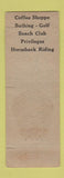 Matchbook Cover - Hotel Warner Virginia Beach VA