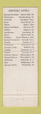 Matchbook Cover - General Wayne Hotel Waynesboro VA
