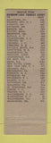 Matchbook Cover - Rainbow Lake Tourist Court Motel Carmel Church VA WEAR
