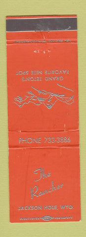 Matchbook Cover - The Rancher Jackson Hole WY