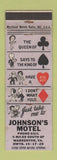 Matchbook Cover - Johnson's Motel Warrenton VA WEAR