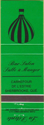 Matchbook Cover - Bar Salon Lalle A Manger Sherbrook QC Balloon