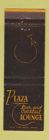 Matchbook Cover - Plaza Bar and Lounge Laramie WY