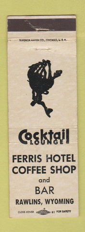 Matchbook Cover - Ferris Hotel Rawlins WY WEAR