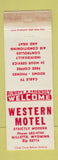 Matchbook Cover - Western Motel Gillette WY WORN