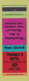 Matchbook Cover - Triangle C Motel Casper WY WEAR