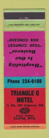 Matchbook Cover - Triangle C Motel Casper WY WEAR