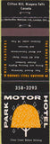 Matchbook Cover - Motor Park Hotel Niagara Falls golf