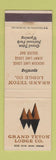 Matchbook Cover - Grand Teton Lodge Company National Park WY